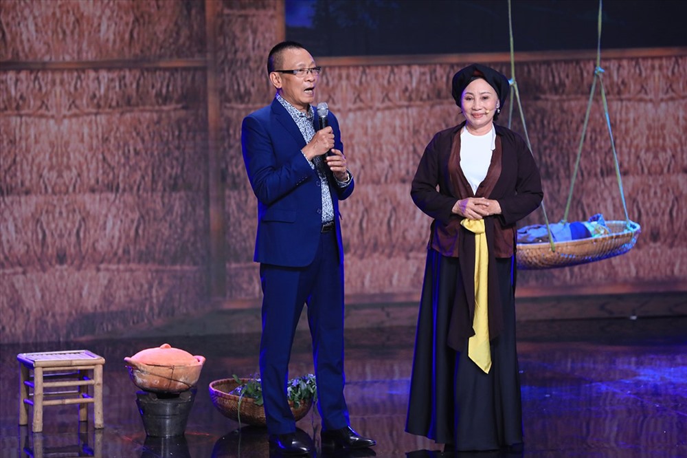 MC Lại Văn Sâm và nghệ sĩ Cao Minh Hiền.