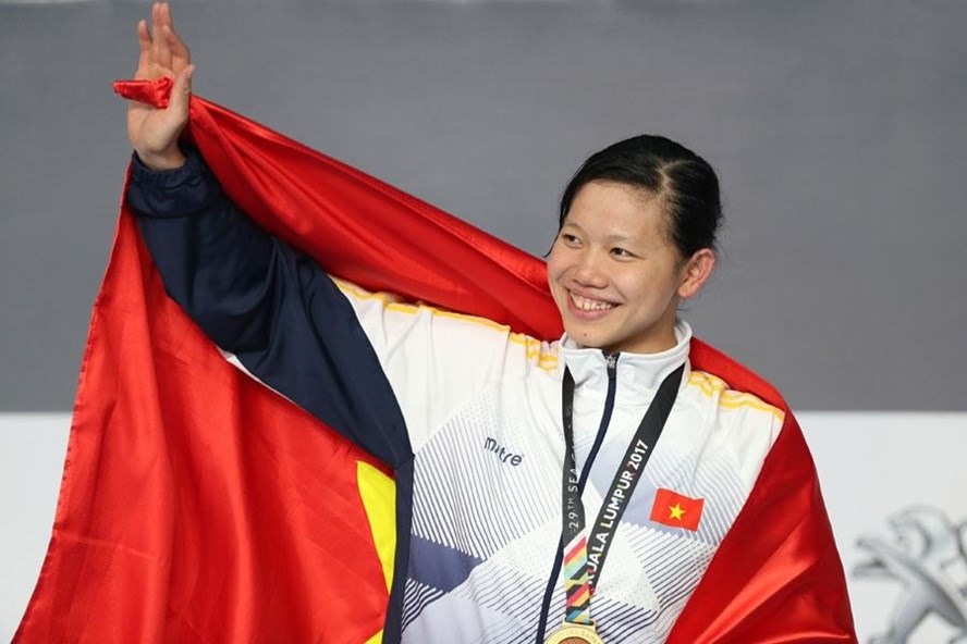 Ánh Viên phải “gánh” ít nhất 8 HCV như 2 kì SEA Games trước. Ảnh: DP