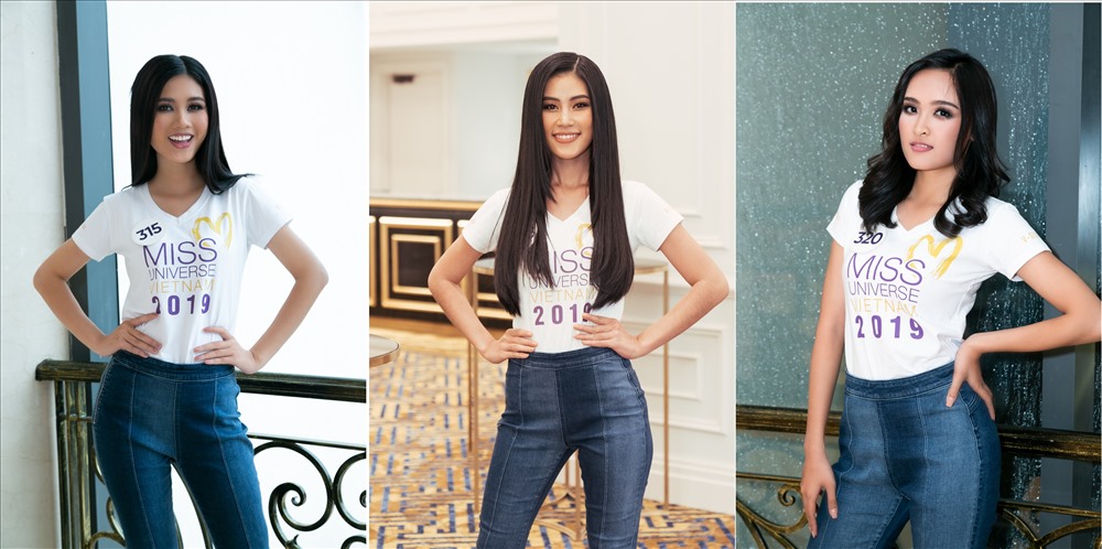 Ba cái tên lọt vào top 60 tiếp theo lần lượt từ trái qua phải là Lê Thu Hòa (SBD 315), Nguyễn Lan Anh (SBD 148), Trần Tâm Thanh (SBD 320). Ảnh: MUVN.