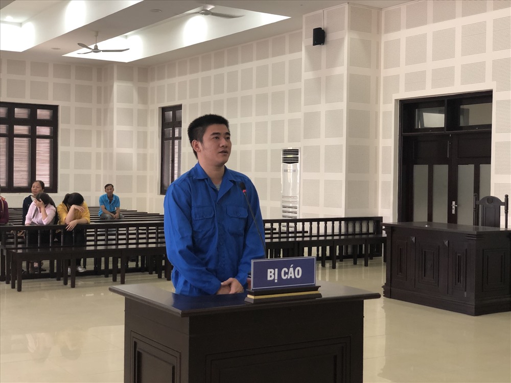 Bị cáo Thái tại phiên tòa. ảnh: V.X