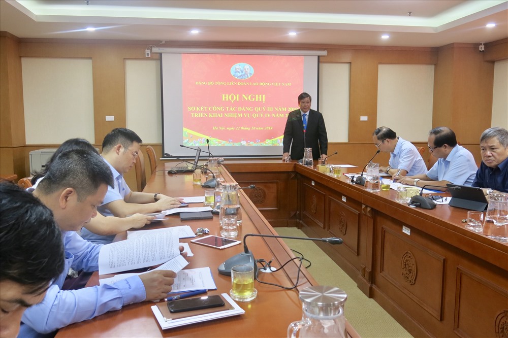 Đồng chí Trần Thanh Hải phát biểu tại Hội nghị. Ảnh: Văn Nhì
