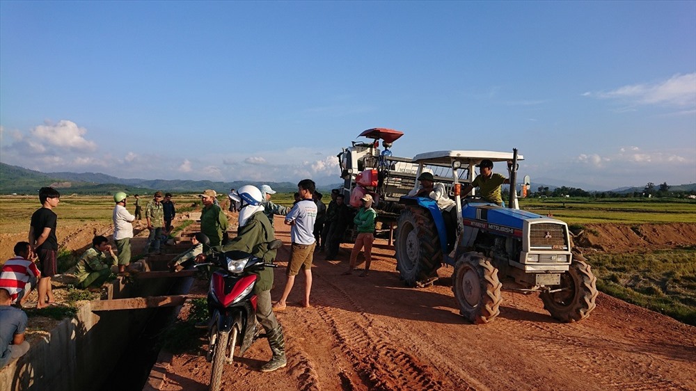 Hiện trường vụ việc ông Hôm bị đánh. Ảnh: LX