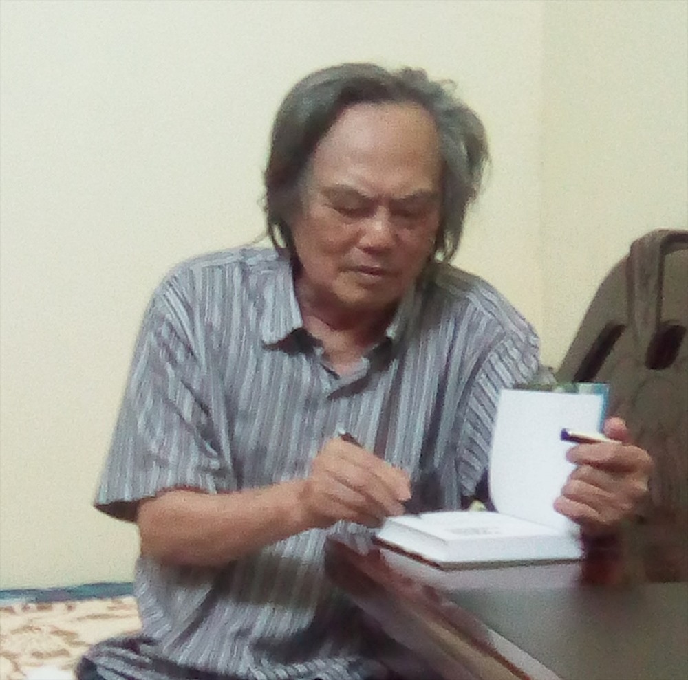 Nhà văn, nhà báo Kiều Vượng. Ảnh: Trọng Văn