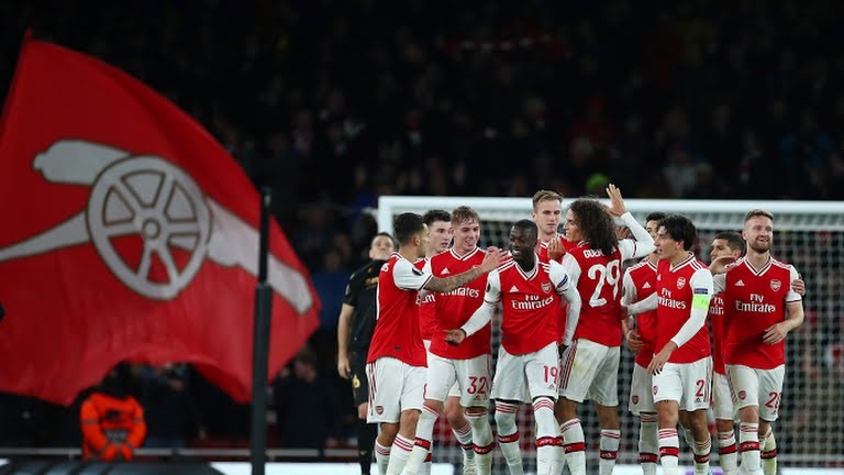 Arsenal vượt khó bằng bàn thắng muộn của Pepe. Ảnh: Reuters.