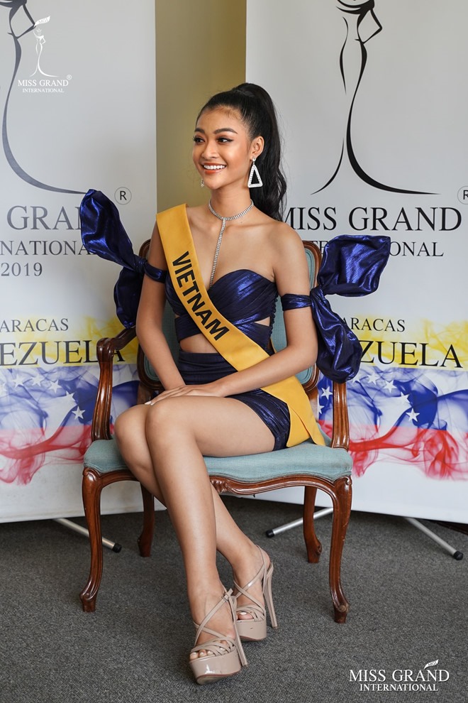 Á hậu Kiều Loan gây được nhiều ấn tượng tại Miss Grand International 2019. Ảnh: MG.