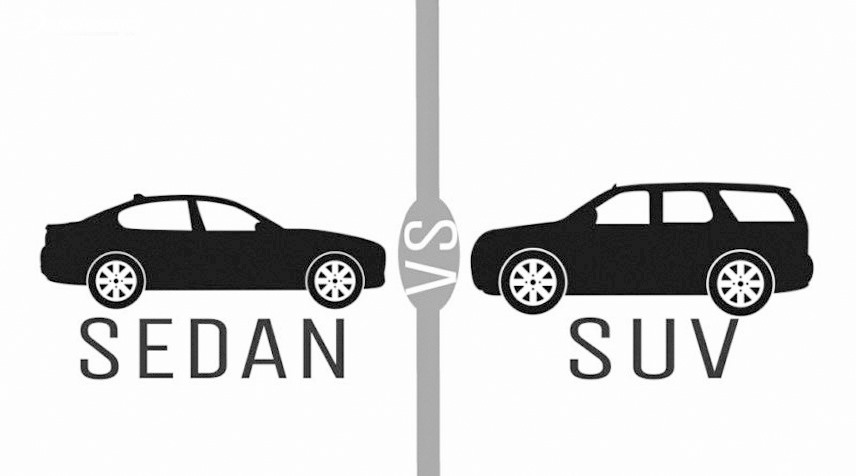 SUV có khoảng sáng gầm cao hơn sedan. Ảnh TK.