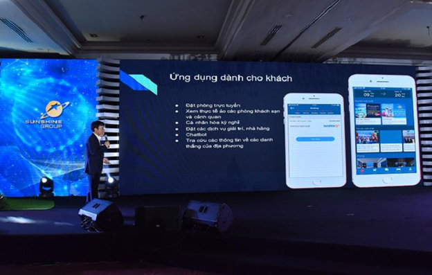 Ông Nguyễn Văn Minh, Phó TGĐ Tập đoàn Sunshine - Phụ trách IT chia sẻ về công nghệ thông minh ứng dụng tại Sunshine Marina Nha Trang Bay