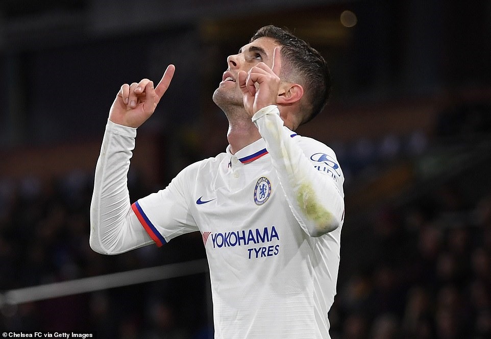 Pulisic hoạt động tích cực và hiệu quả trong trận gặp Burnley. Ảnh: Getty Images