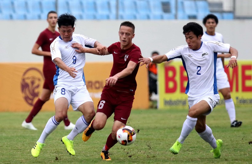 Tuyển Sinh viên Nhật Bản thắng đậm FK Sarajevo của Bosnia & Herzegovina với tỉ số 4-0. Ảnh: VFF