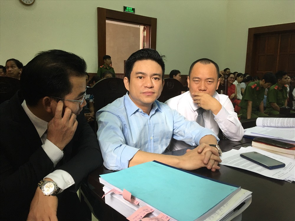 Ông Chiêm Quốc Thái tại phiên toà sáng 31.10