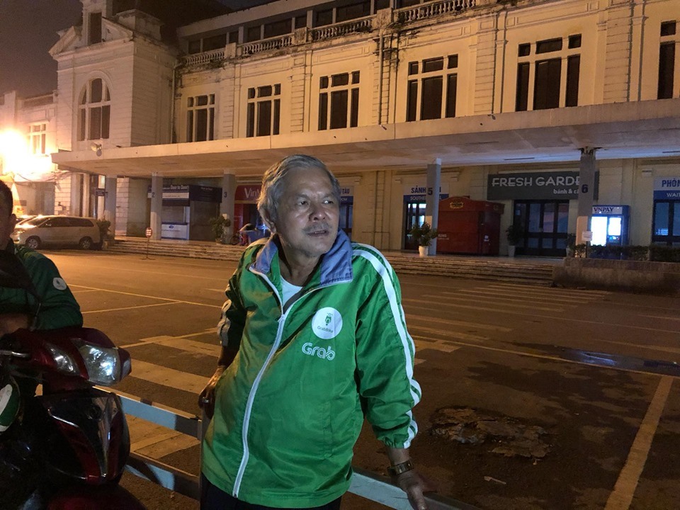 Bác xe ôm Hoàng Văn Hải. Ảnh: Đăng Huy