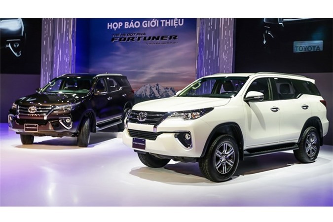 Toyota fortuner giảm giá lên đến hàng trăm triệu đồng. Ảnh BD.