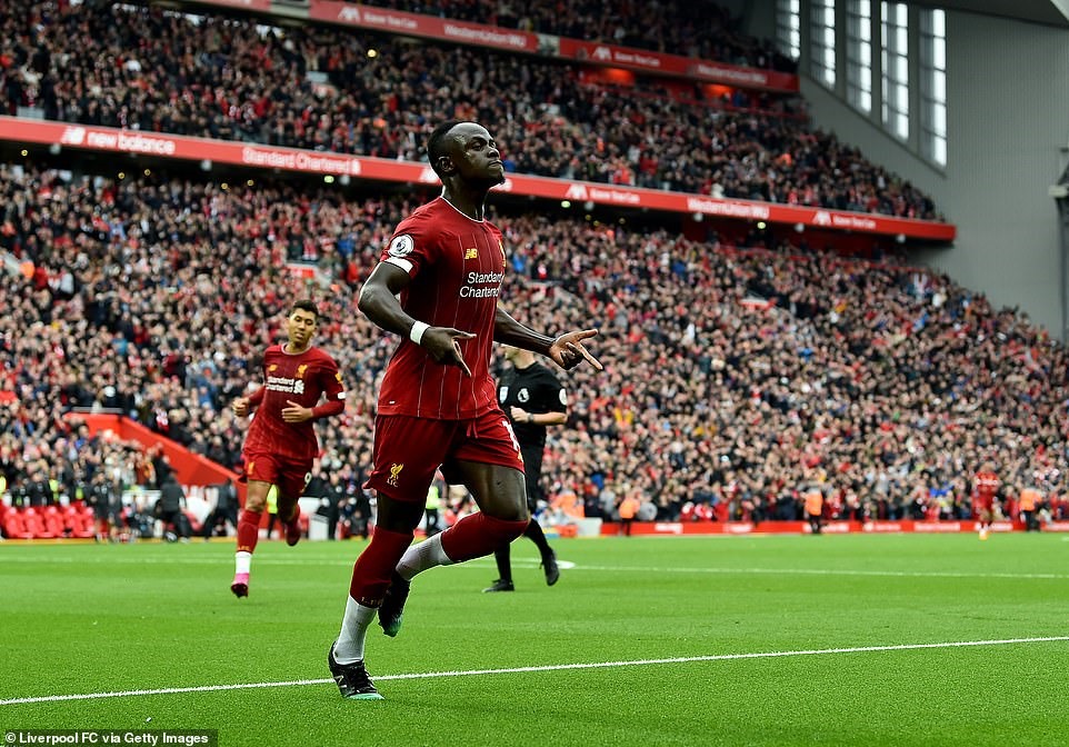 Mane đánh dấu trận thứ 100 cho Liverpool. Ảnh: Getty.