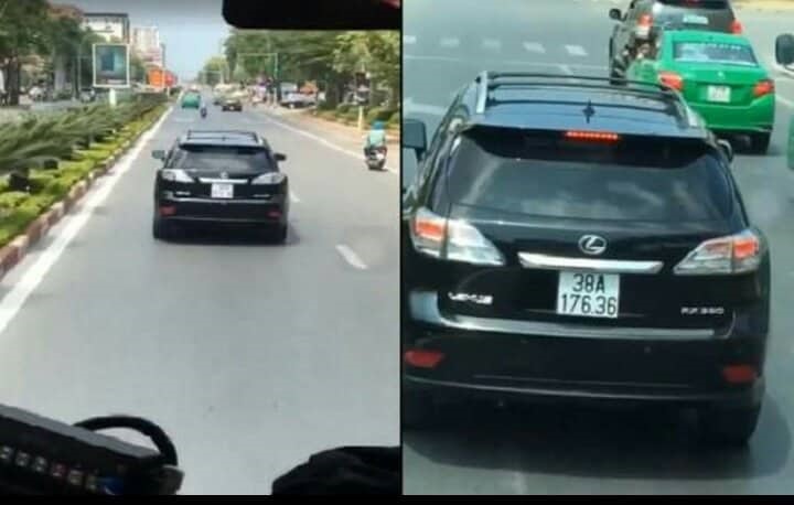 Tài xế xe Lexus không nhường đường cho xe cứu hỏa.