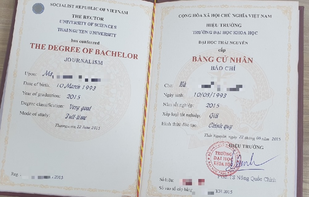 Nội dung chính ghi trên văn bằng giáo dục đại học sẽ không còn xếp loại tốt nghiệpp? Ảnh: HN