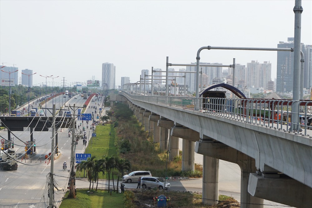 Dự án metro số 1 (Bến Thành - Suối Tiên) đã hoàn thành 67% tiến độ. Ảnh: MINH QUÂN