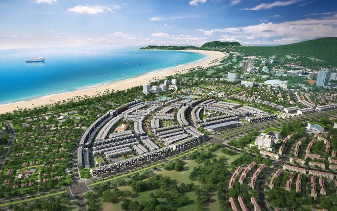 Việc đầu tư mạnh về cơ sở hạ tầng, cùng sự phát triển của ngành du lịch đã tạo “đòn bẩy” cho Quy Nhơn trở thành tâm điểm của các nhà đầu tư bất động sản thời gian gần đây. Ảnh: Zing.vn