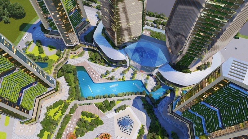 Kiến trúc tinh tế và không gian xanh tại Sunshine Empire - môt “siêu phẩm” thuộc dòng nghỉ dưỡng nôi đô Sunshine Premier