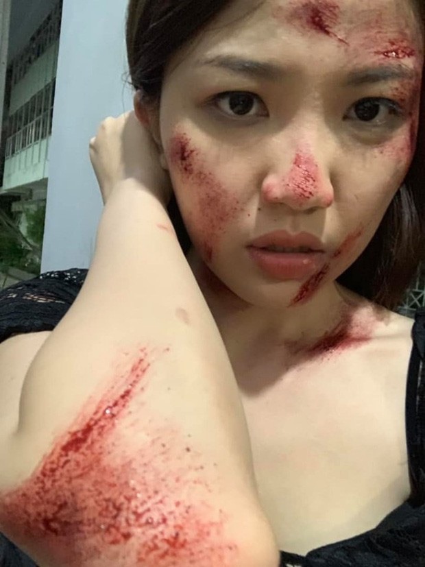 Những hình ảnh khiến khán giả hả hê cho rằng Trà sẽ không có kết cục tốt đẹp. Ảnh: LT.
