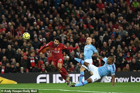 Salah nhân đôi cách biệt. Ảnh: Getty.