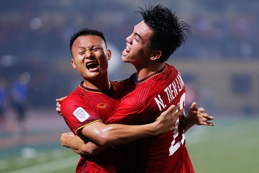Tiến Linh từng toả sáng ở AFF Cup 2018. Ảnh: M.T