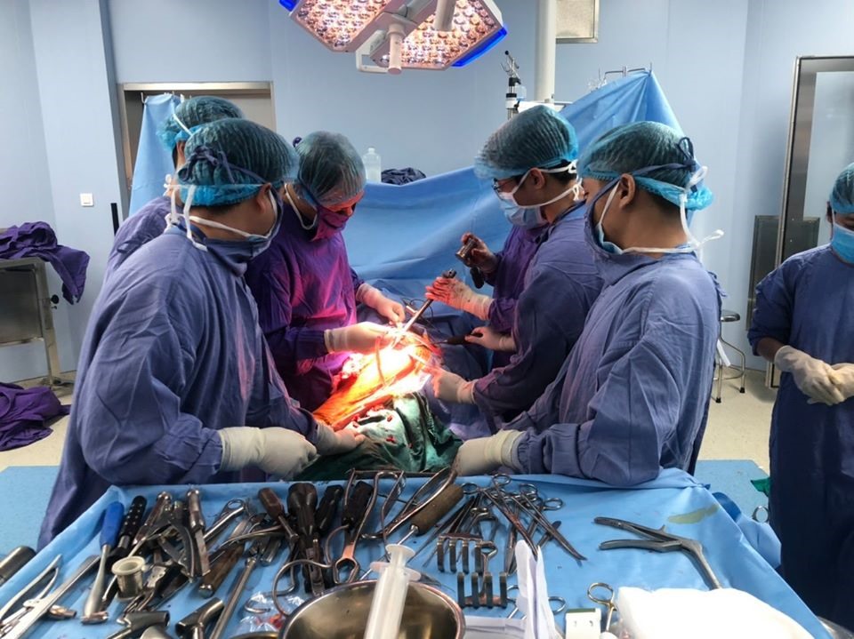Hình ảnh cuộc phẫu thuật. Ảnh: BVCC