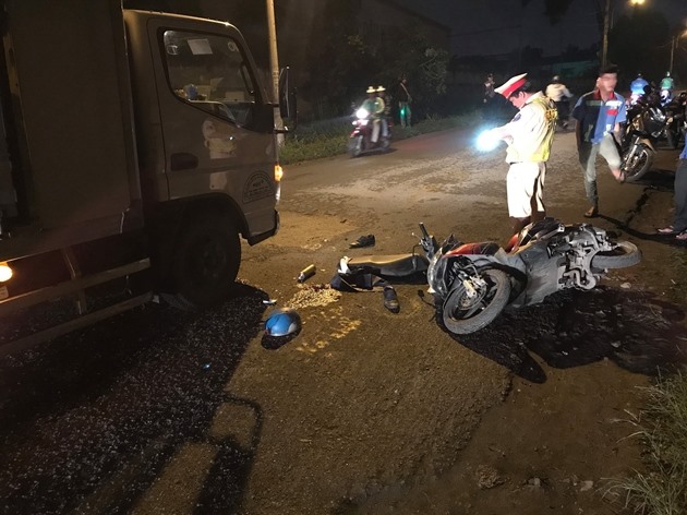 Hiện trường vụ tai nạn. Ảnh: HV/baovephapluat.vn.
