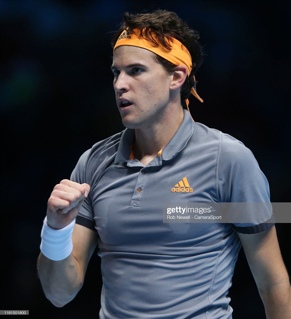 Thiem sớm giành vé vào bán kết khi vượt qua Djokovic. Ảnh: Getty.