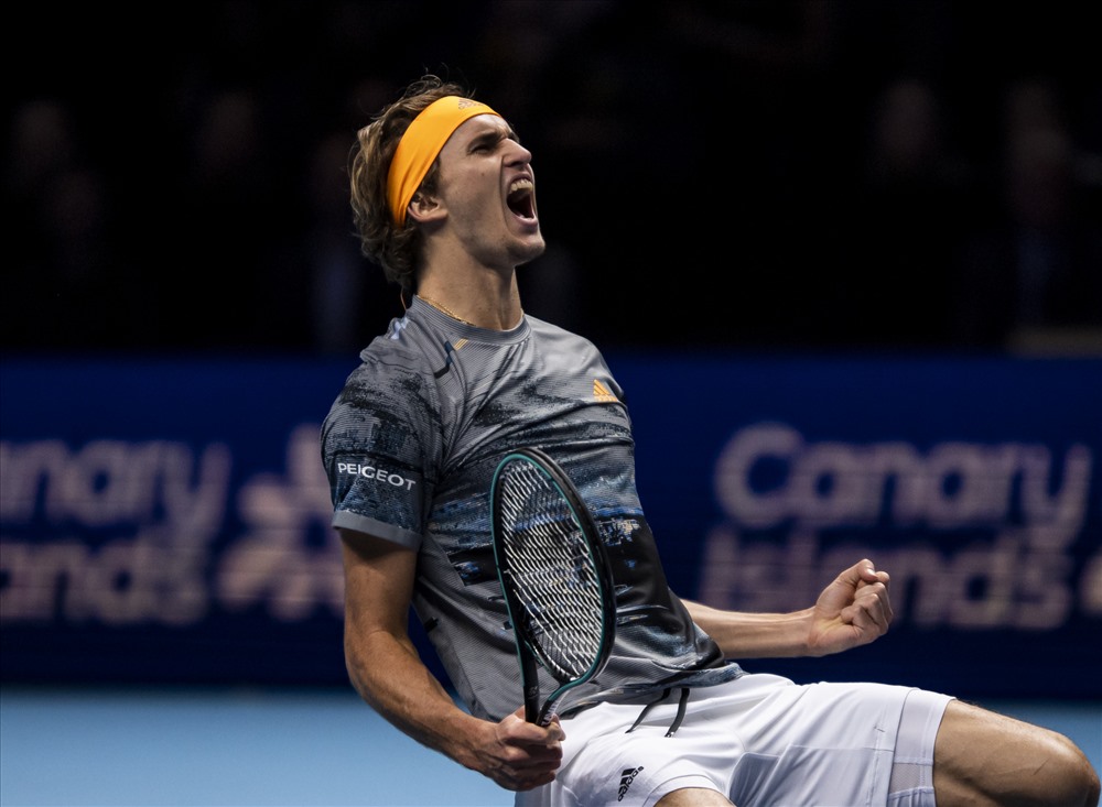 Zverev đã giành chiến thắng ngoạn mục để tiến dần đến chức vô địch. Ảnh: ATP.