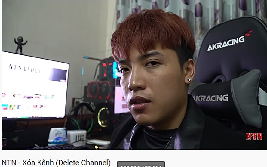 Clip “Xóa kênh” của youTuber NTN nhưng... chỉ nói thế thôi (ảnh chụp màn hình).