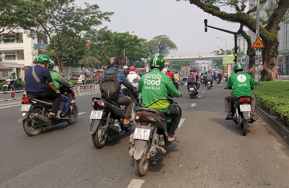 Grab được cho rằng chiếm đến hơn 80% thị phần gọi đồ ăn trực tuyến (ảnh: PK).