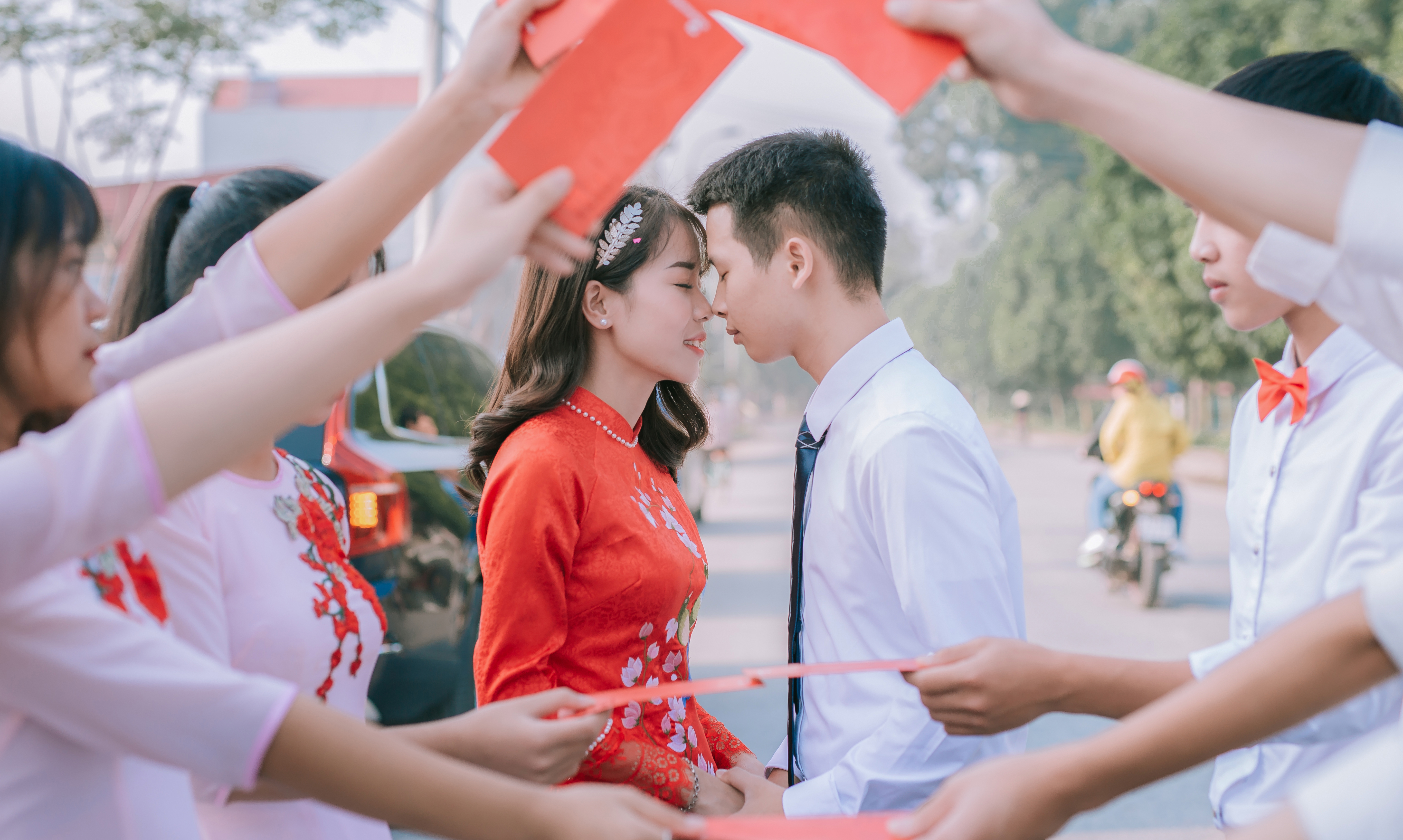 Một đám cưới viên mãn cho đôi bạn trẻ. Ảnh: NVCC