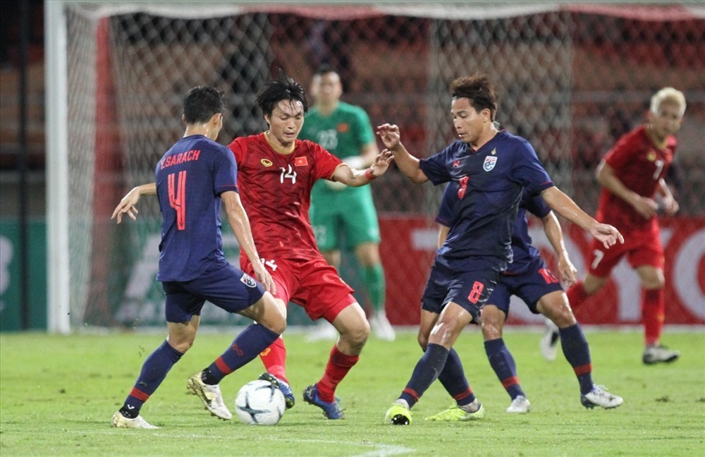 Việt Nam từng cầm hoà Thái Lan ở lượt đi. Ảnh: Siamsport