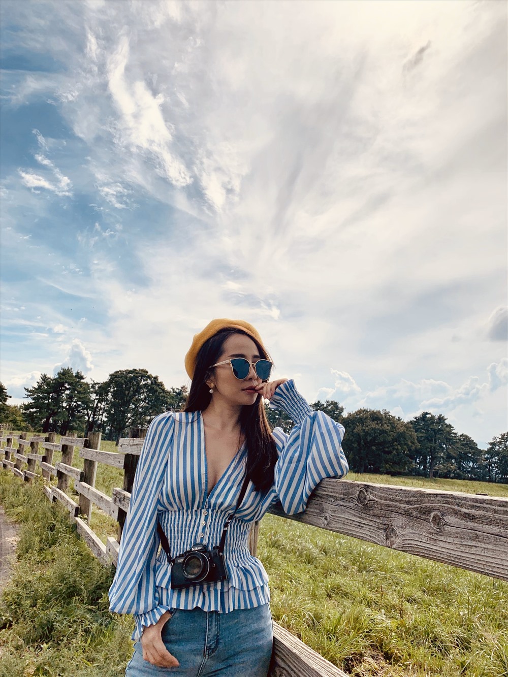 Quỳnh Nga khoe ảnh dạo chơi khu vườn đẹp nhất Nhật Bản