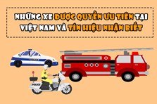 Infographic: Những xe được quyền ưu tiên tại Việt Nam và tín hiệu nhận biết