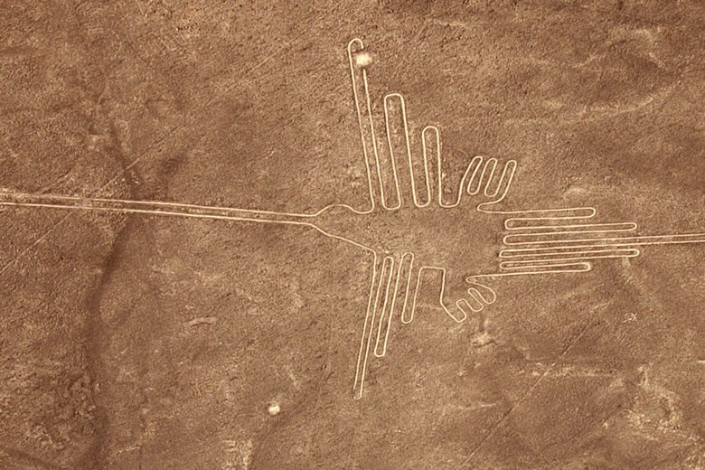 Những nét vẽ đã được tìm thấy trước đó ở cao nguyên Nazca. Ảnh: Atlas Obscura.