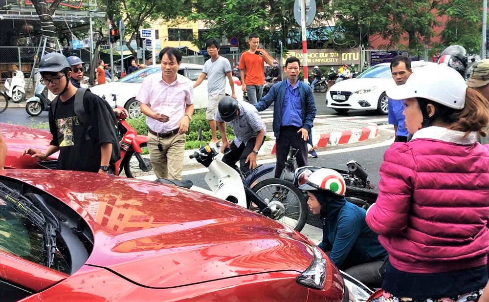 Hiện trường vụ tai nạn. ảnh: Giáp Hồ