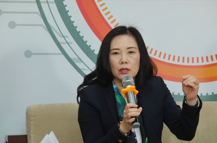 Bà Đỗ Thị Thúy Hương - Ủy viên Ban chấp hành Hiệp hội Doanh nghiệp điện tử Việt Nam. Ảnh: Tô Thế