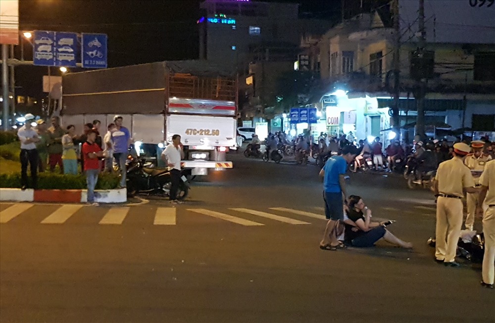 Hiện trường vụ tai nạn. Ảnh: AX