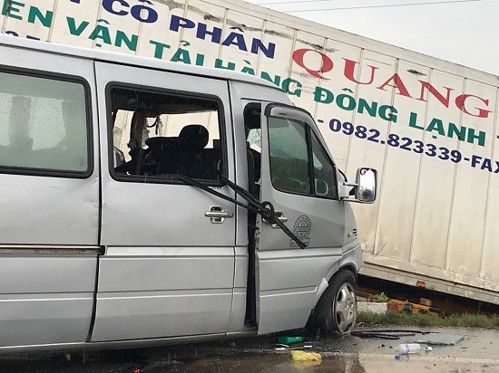 Tai nạn giao thông đặc biệt nghiêm trọng khiến 13 người thương vong. Ảnh: CTV