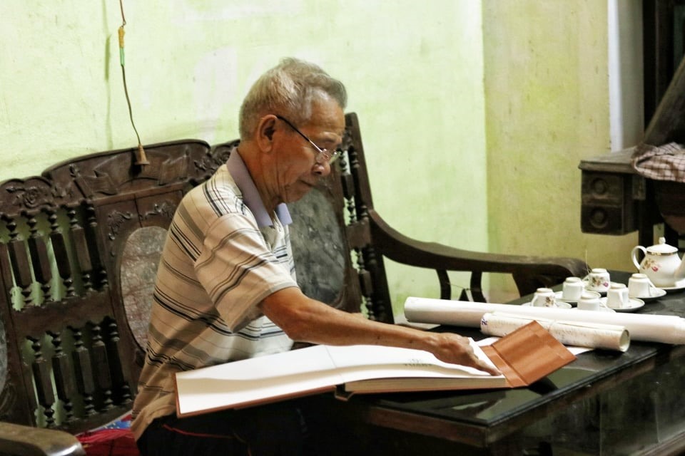Ông Nguyễn Tiến Thiểu có biệt tài về hội họa và khả năng học tiếng Trung rất nhanh.