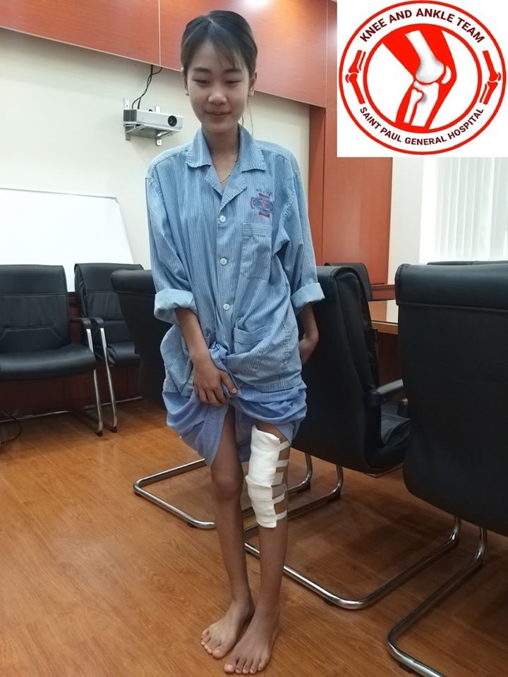 Trúc U vui vẻ, hồi phục tốt sau ca phẫu thuật. Ảnh: BSCC