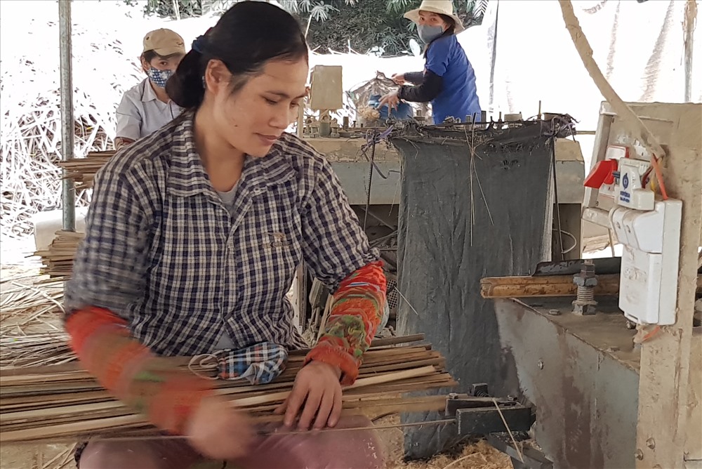 Nhiều cơ sở sản xuất, chế biến các sản phẩm từ vầu được mọc lên ngay tại vùng nguyên liệu này. Ảnh: NT