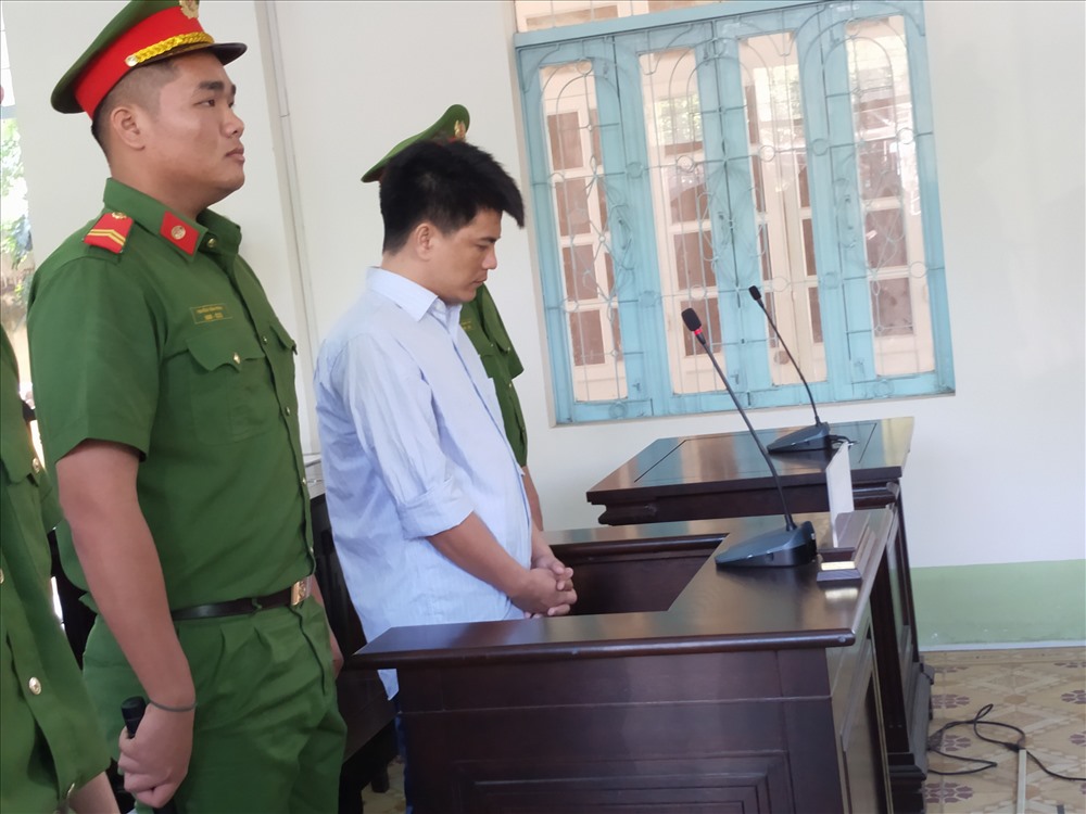 Bị cáo Hiếu tại phiên tòa. Ảnh: K.Q