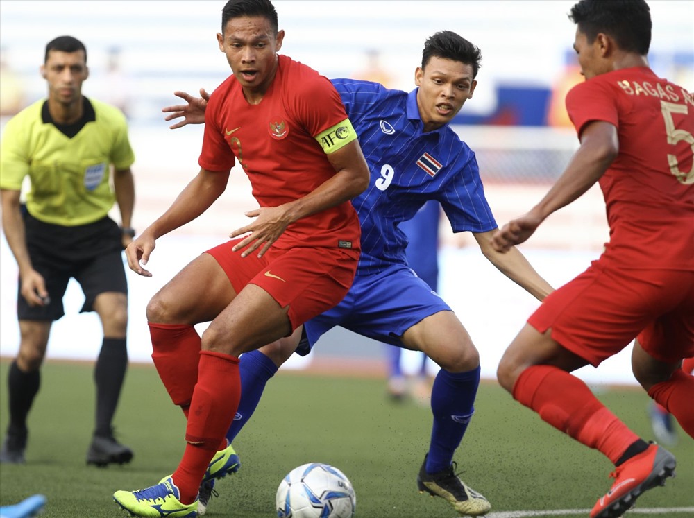 U22 Thái Lan nhận thất bại ngay ở trận mở màn SEA Games 30 trước U22 Indonesia. Ảnh: Siam Sport