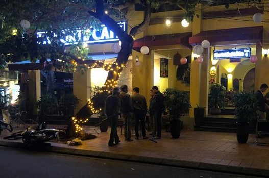 Hiện trường vụ ẩu đả.