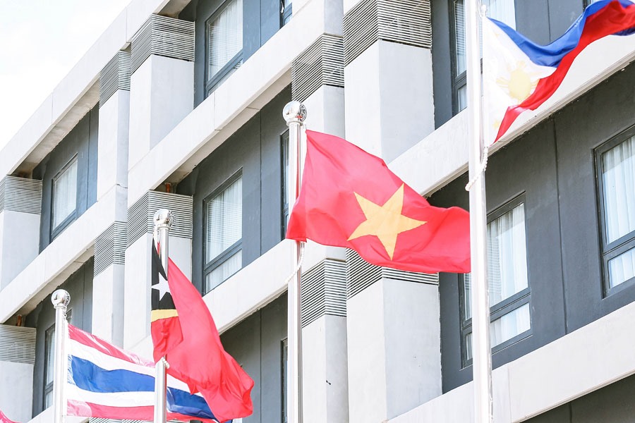 Quốc kỳ Việt Nam tung bay tại New Clark City