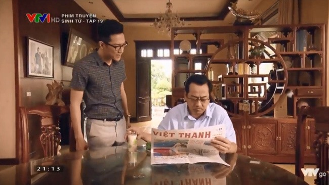 Ngoài đời Chí Nhân và Nghệ sĩ nhân dân Hoàng Dũng gọi nhau là bố - con. Ảnh: CMH.