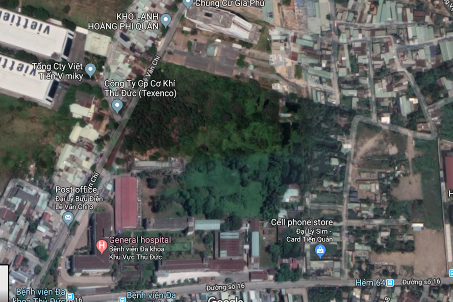Khu đất thuộc Đại học Quốc gia TP.HCM bị Angel Lina “vẽ” thành dự án “ma” rao bán cho khách hàng nhằm thu lợi bất chính.