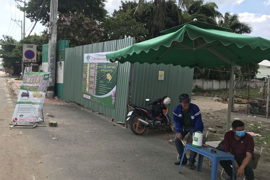 Một dự án “ma” nhưng được rao bán rầm rộ tại phường An Phú Đông, quận 12, TPHCM. Ảnh: P.V